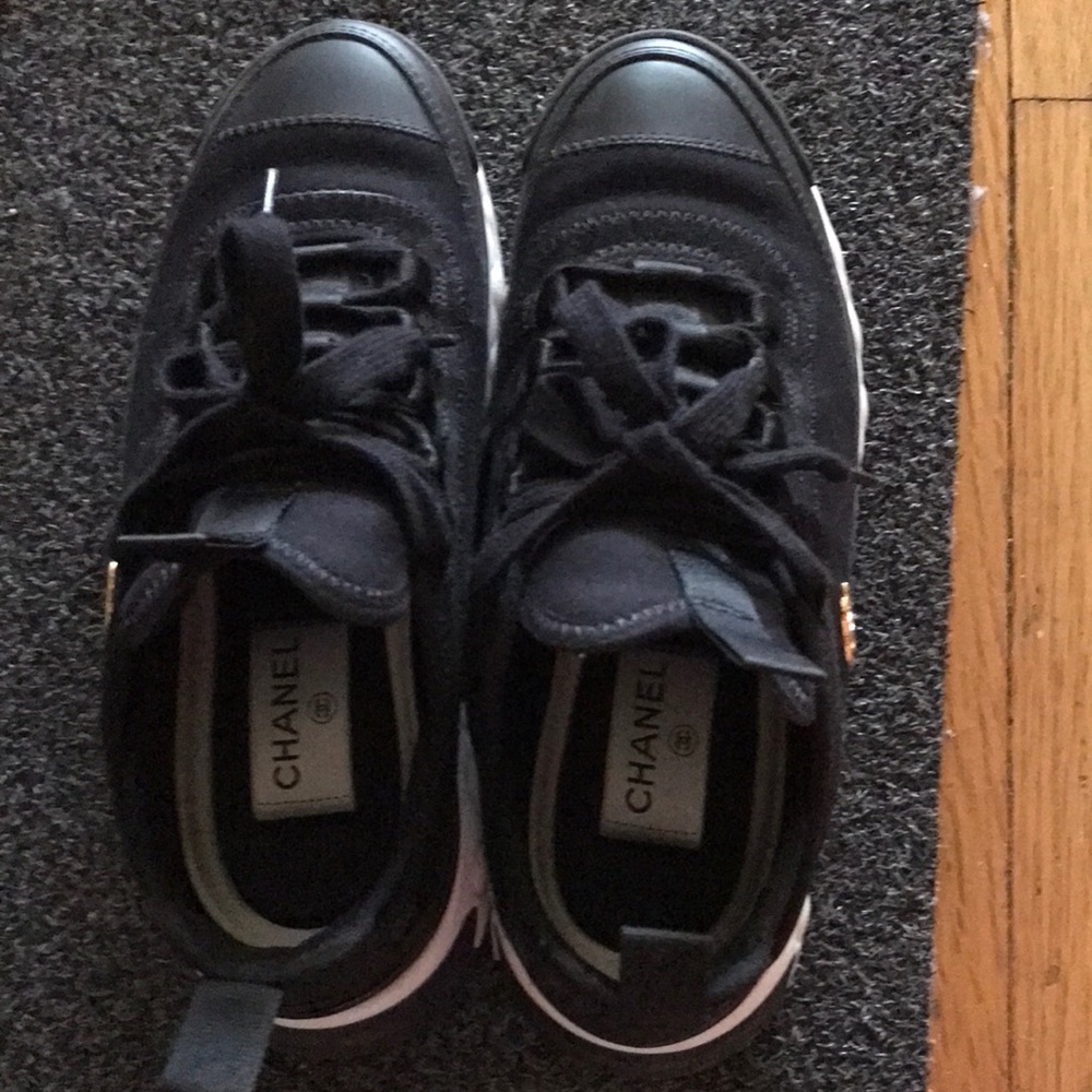 Chanel mixed fiber sneakers